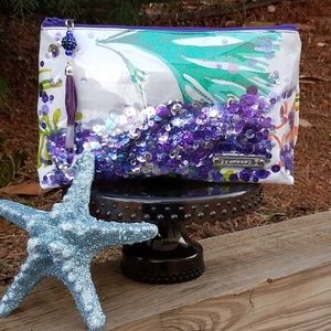 Customized Bling cosmetic bag (med)